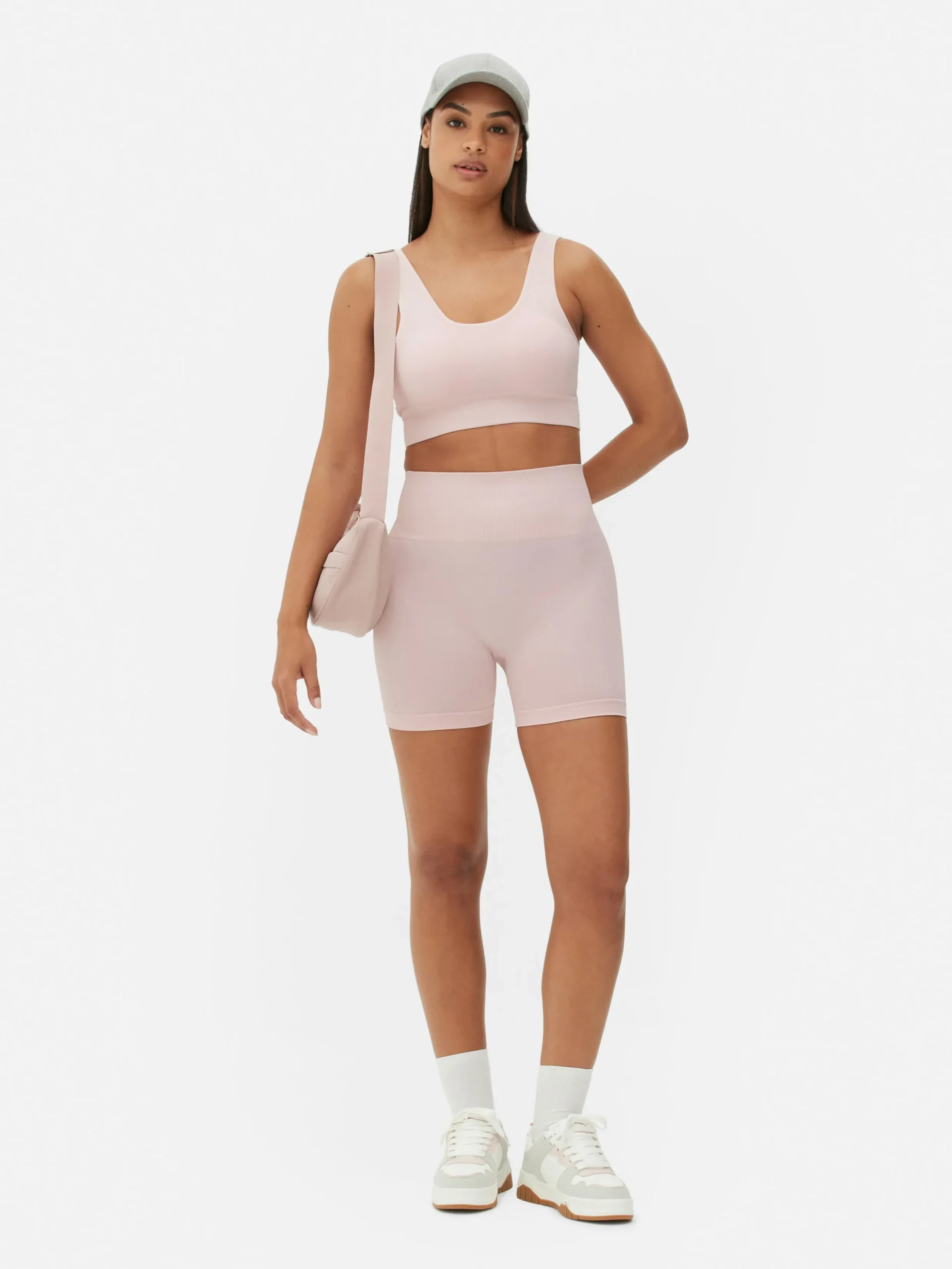 Vêtements De Sport|Primark Short De Yoga Taille Haute Sans Coutures Rose clair