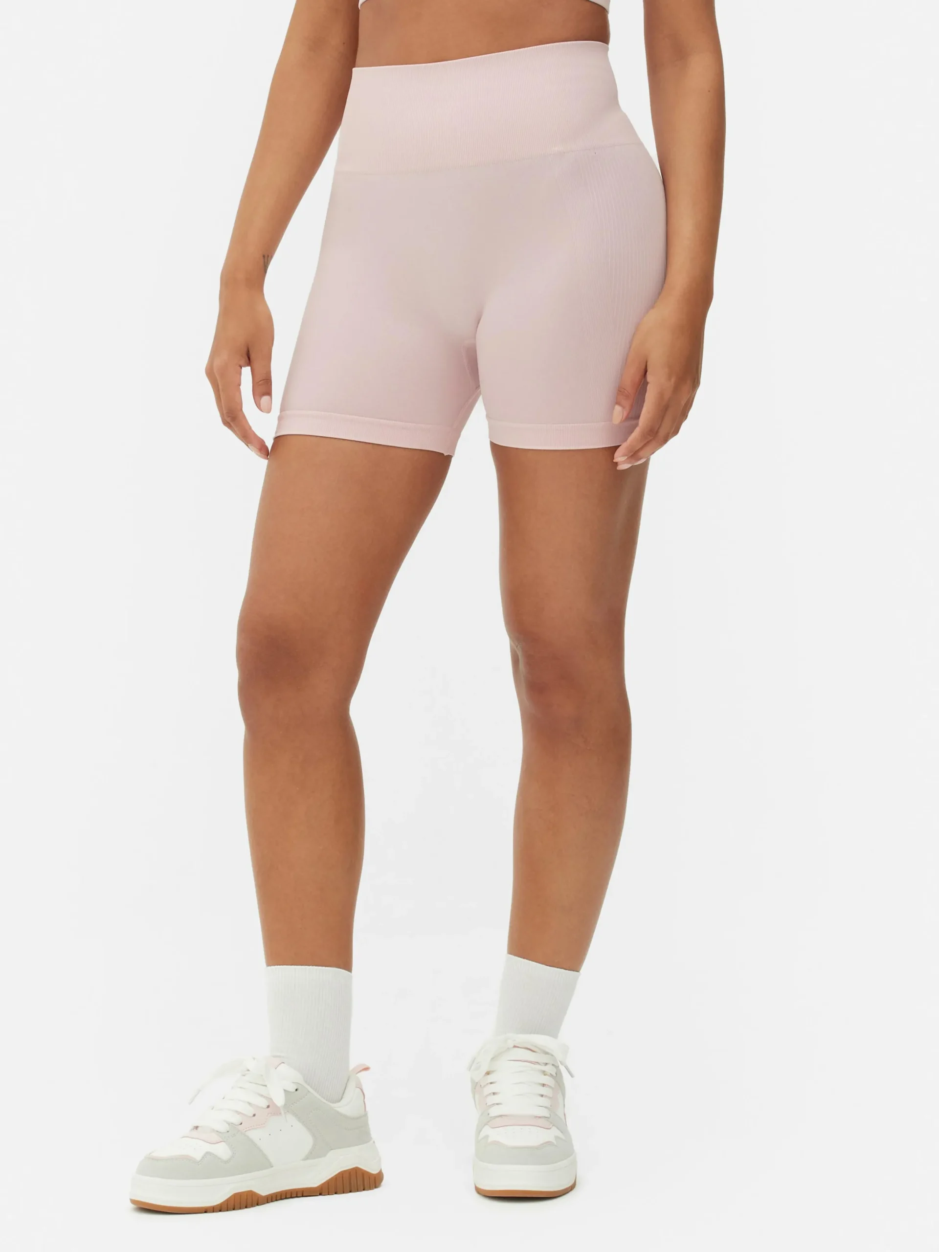Vêtements De Sport|Primark Short De Yoga Taille Haute Sans Coutures Rose clair