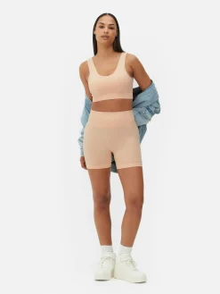 Vêtements De Sport|Primark Short De Yoga Taille Haute Sans Coutures Pêche