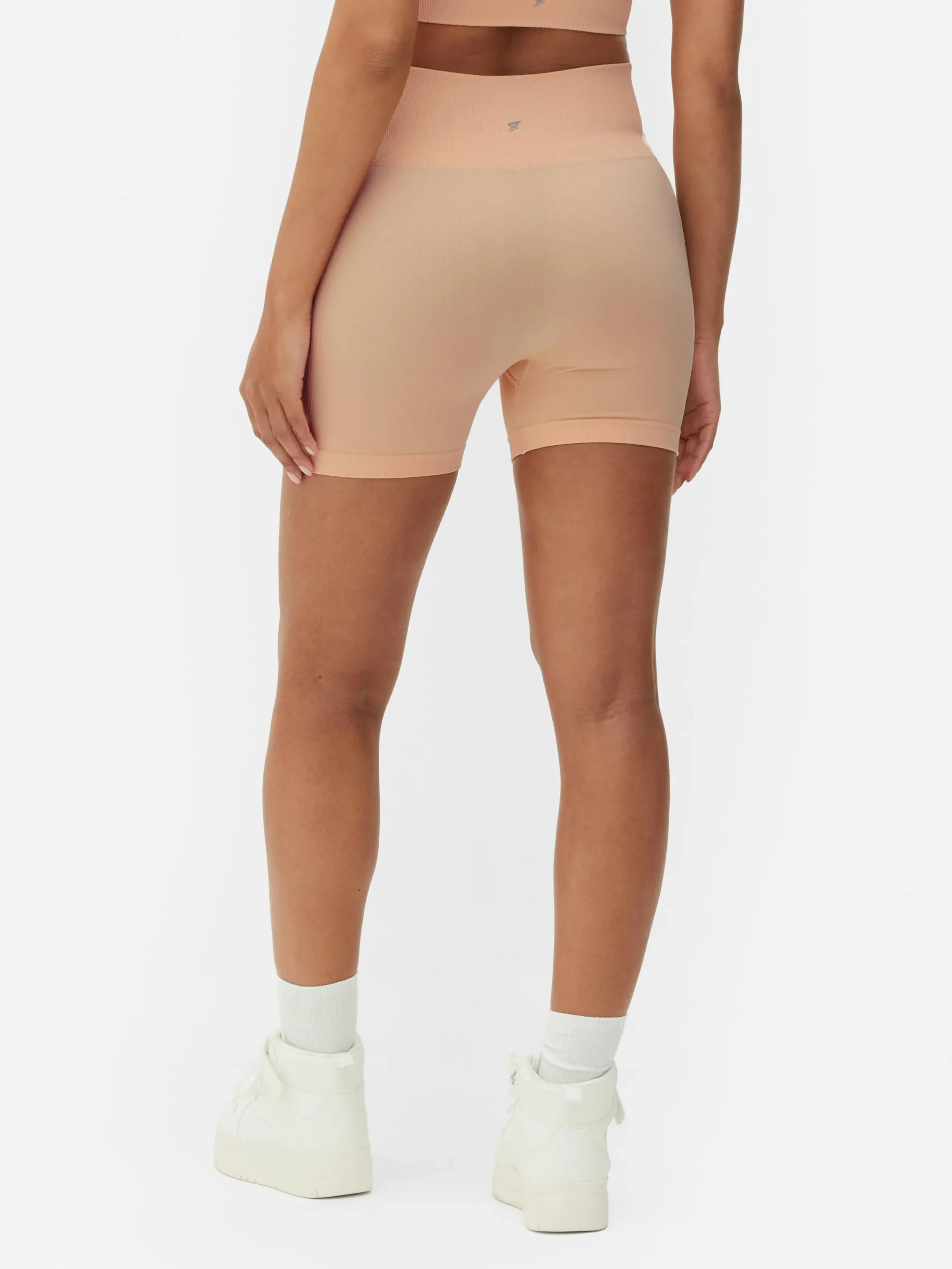 Vêtements De Sport|Primark Short De Yoga Taille Haute Sans Coutures Pêche