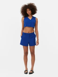 Shorts|Primark Short Droit Ajusté à Coordonner Bleu cobalt