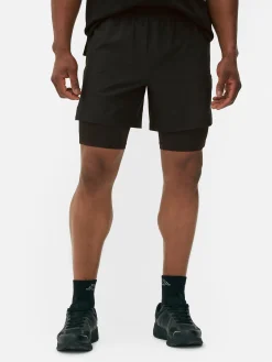 Shorts|Vêtements De Sport|Primark Short 2-en-1 Kappa X Noir