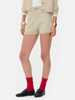 Shorts|Primark Short En Maille Torsadée Rita Ora Beige