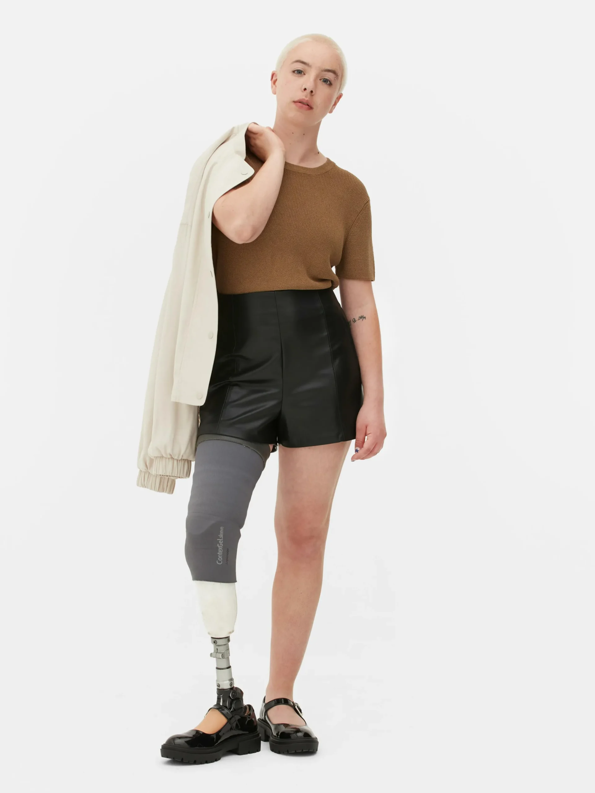 Shorts|Primark Short En Simili Cuir Noir