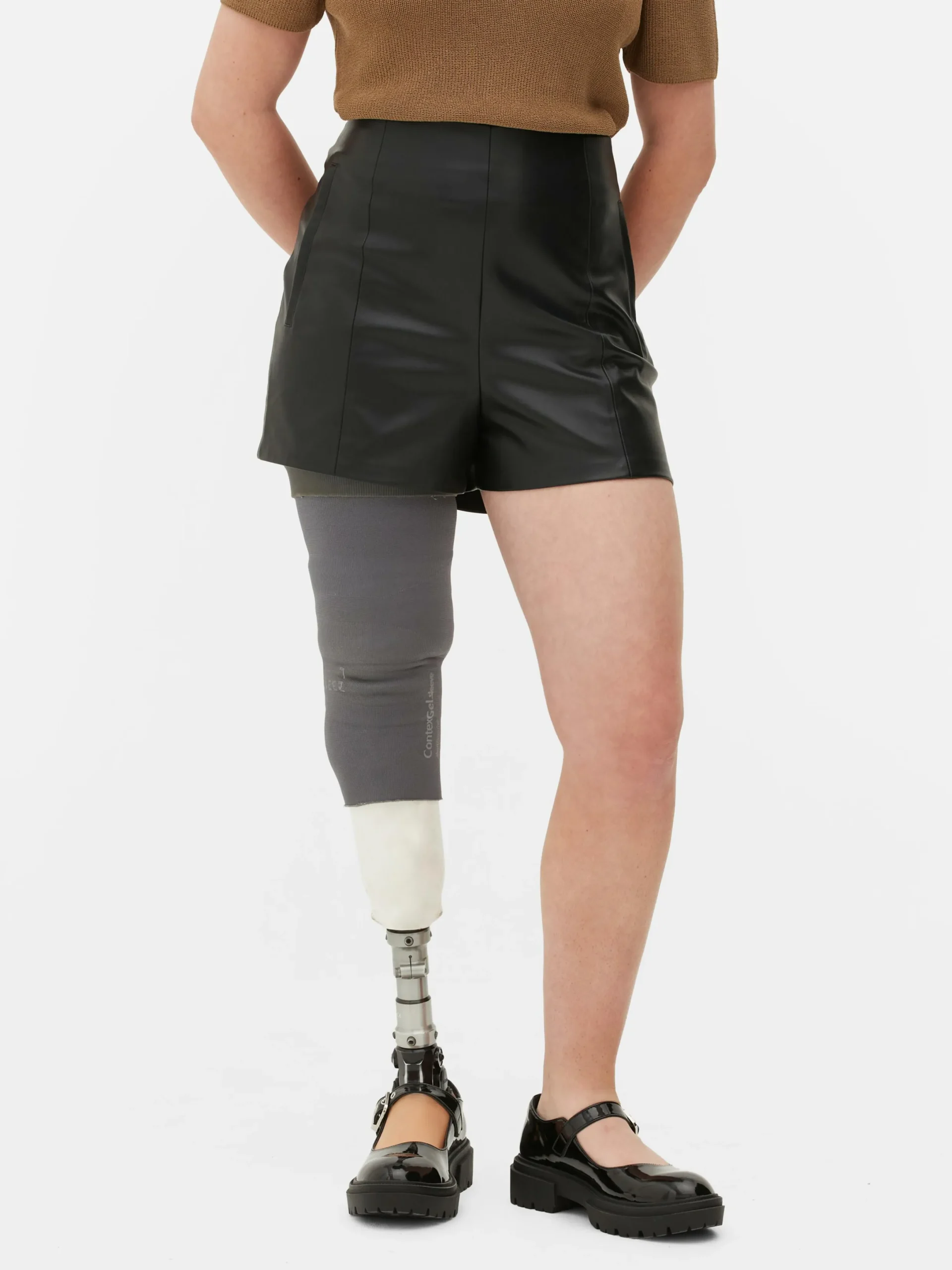 Shorts|Primark Short En Simili Cuir Noir