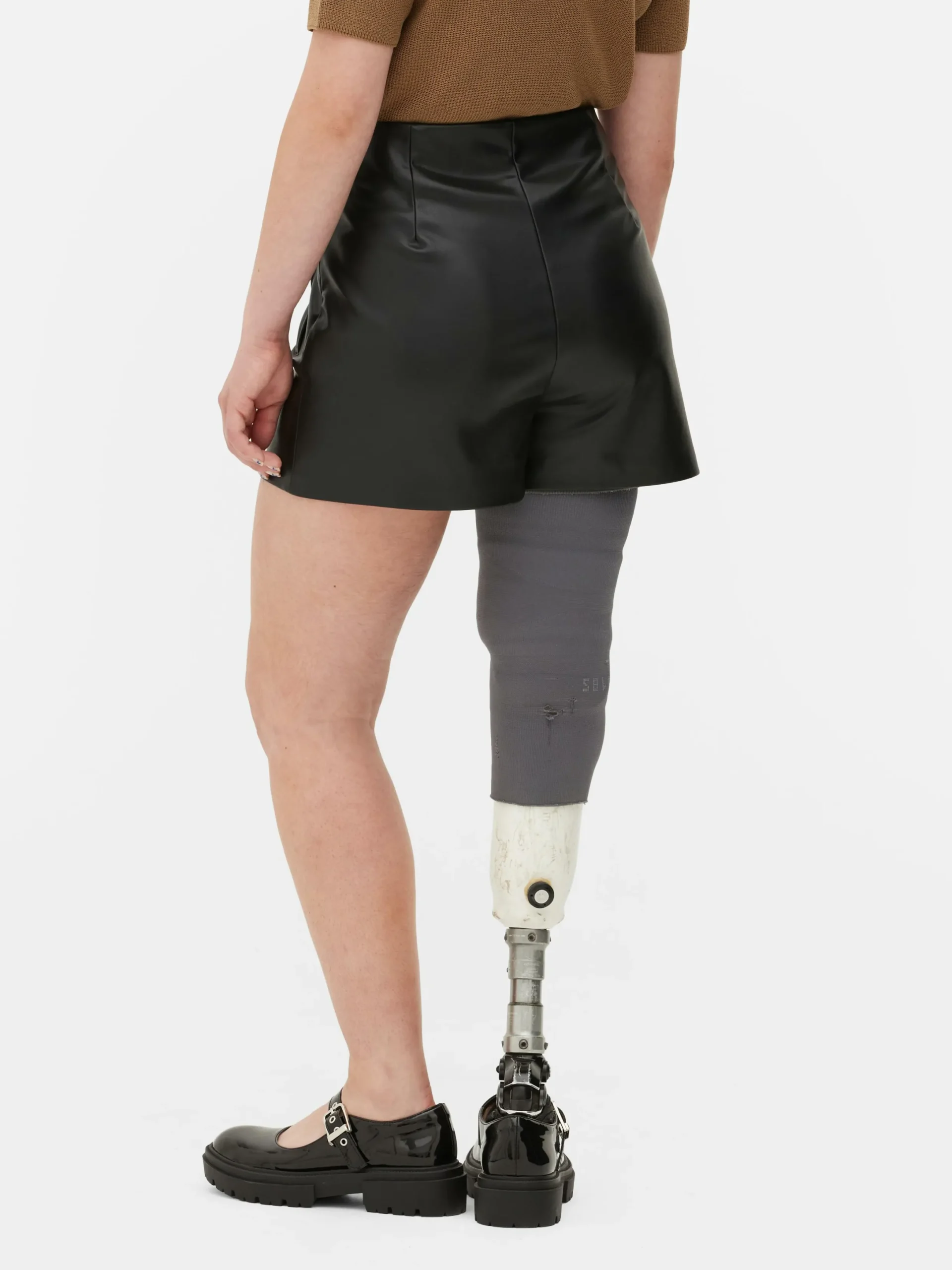 Shorts|Primark Short En Simili Cuir Noir