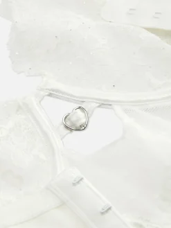 Soutiens-Gorge|Primark Soutien-gorge Bustier De Mariée En Dentelle Non Rembourré D-G Ivoire