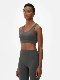 Vêtements De Sport|Primark Soutien-gorge De Sport Sans Coutures Gris foncé
