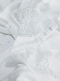 Ensembles Lingerie|Primark Soutien-gorge Non Rembourré Et Culotte En Dentelle Blanc