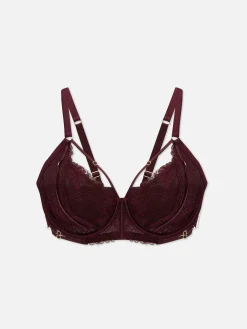 Soutiens-Gorge|Primark Soutien-gorge Non Rembourré En Dentelle, Bonnets D à G Bordeaux