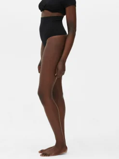 Sous-Vêtements Gainants|Primark String Gainant à Taille Haute Sans Couture Noir