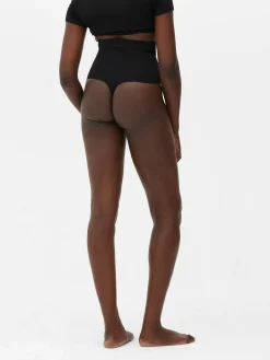 Sous-Vêtements Gainants|Primark String Gainant à Taille Haute Sans Couture Noir