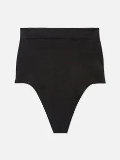 Sous-Vêtements Gainants|Primark String Gainant à Taille Haute Sans Couture Noir