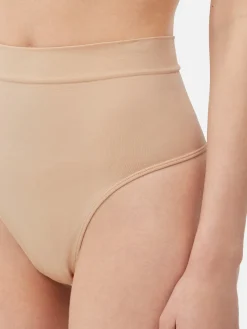 Sous-Vêtements Gainants|Primark String Gainant à Taille Haute Sans Couture Taupe