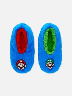 Chaussettes|Primark Super Mario Bros. Chaussons Bas Bleu