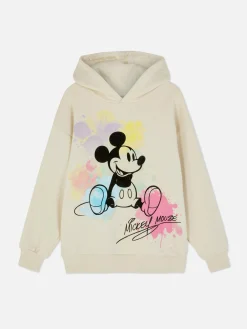 Sweats À Capuche Et Sweat-Shirts|Primark Sweat à Capuche éclaboussures De Peinture Disney Mickey Mouse Écru
