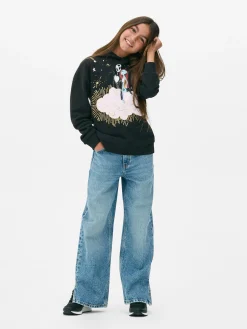 The Nightmare Before Christmas|Tout Halloween|Primark Sweat à Capuche Disney L'Étrange Noël De Monsieur Jack De Tim Burton Noir