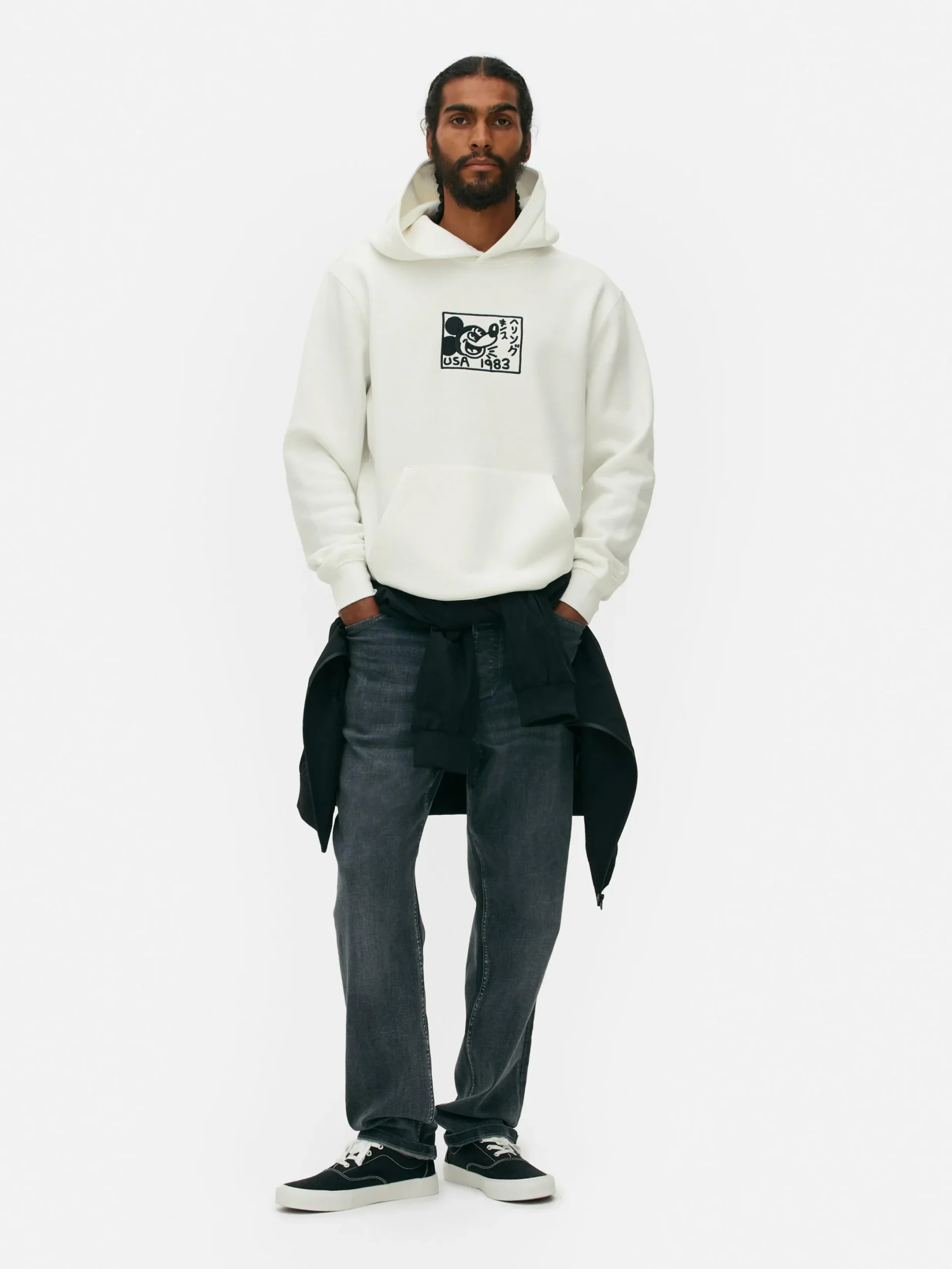 T-Shirts Et Sweat-Shirts À Motifs|Sweats À Capuche Et Sweat-Shirts|Primark Sweat à Capuche Disney Mickey Mouse X Keith Haring Écru