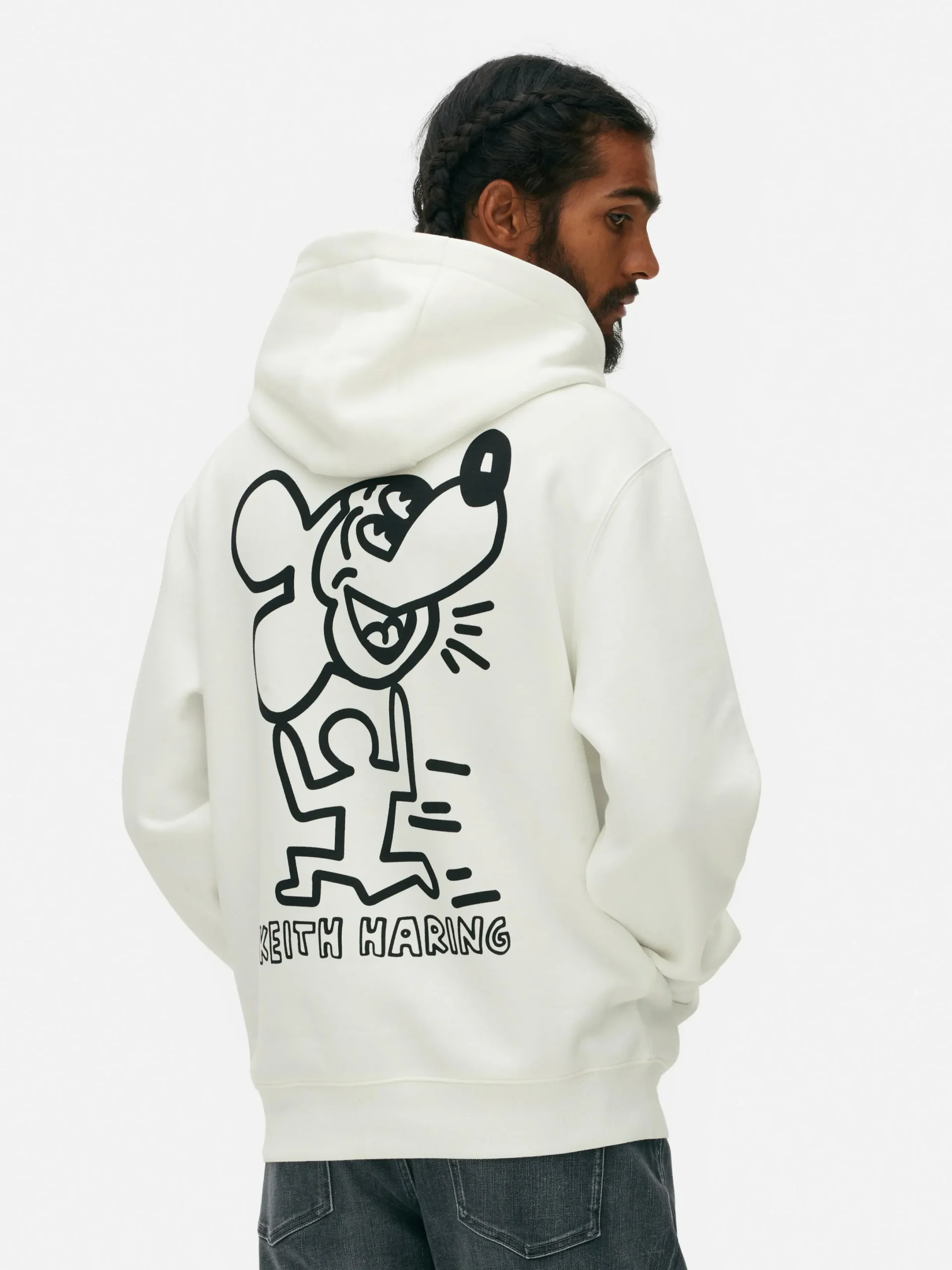 T-Shirts Et Sweat-Shirts À Motifs|Sweats À Capuche Et Sweat-Shirts|Primark Sweat à Capuche Disney Mickey Mouse X Keith Haring Écru