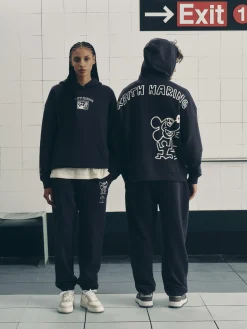 T-Shirts Et Sweat-Shirts À Motifs|Sweats À Capuche Et Sweat-Shirts|Primark Sweat à Capuche Disney Mickey Mouse X Keith Haring à Coordonner Anthracite