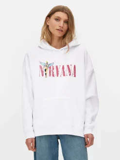 Sweats À Capuche Et Sweat-Shirts|Primark Sweat à Capuche Graphique Nirvana Ivoire