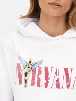 Sweats À Capuche Et Sweat-Shirts|Primark Sweat à Capuche Graphique Nirvana Ivoire