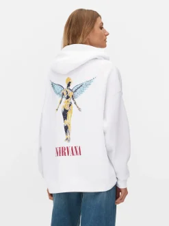 Sweats À Capuche Et Sweat-Shirts|Primark Sweat à Capuche Graphique Nirvana Ivoire