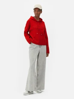 Sweats À Capuche Et Sweat-Shirts|Pulls Et Gilets|Primark Sweat à Capuche Tricoté à Message Rouge