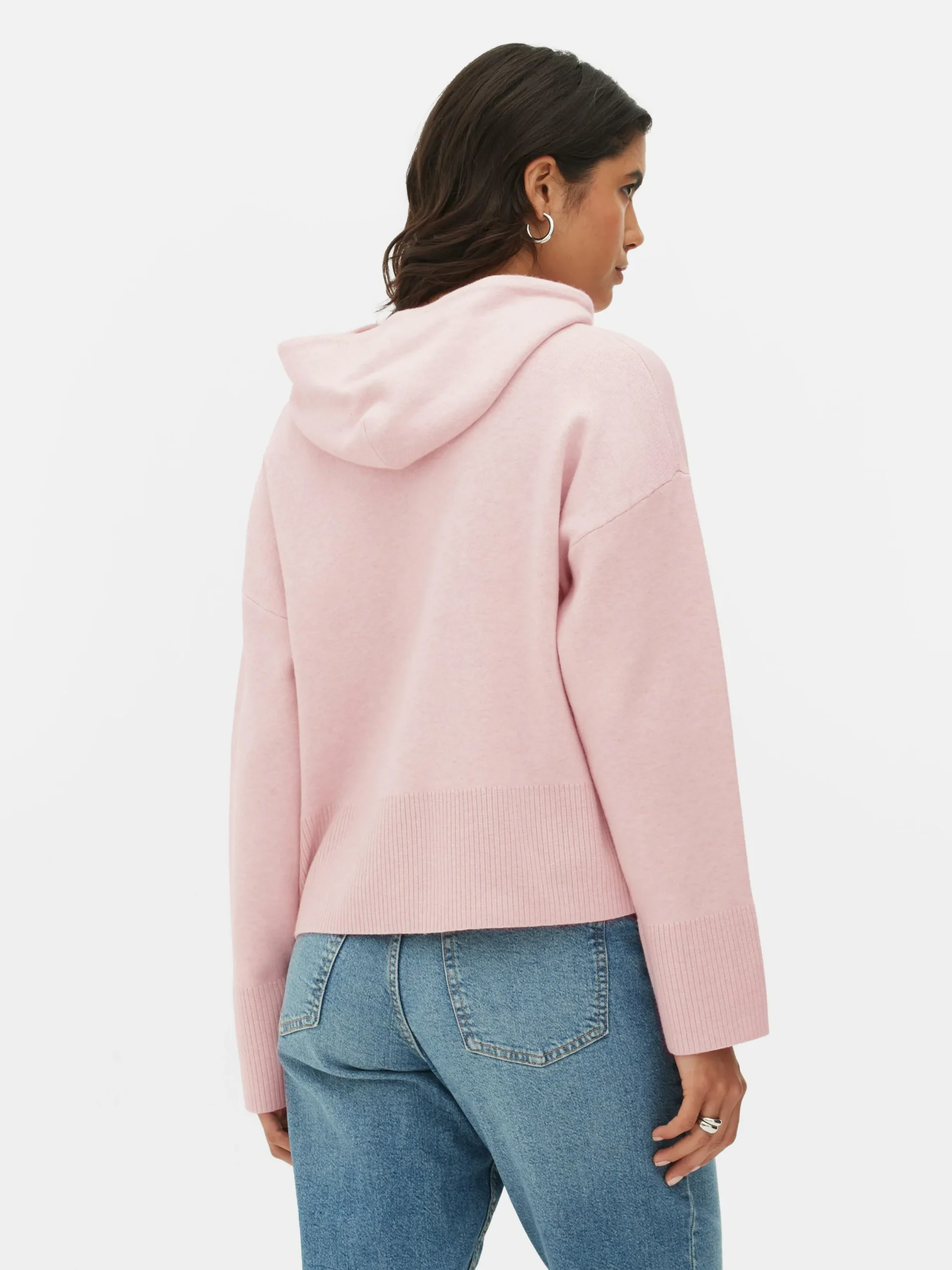 Sweats À Capuche Et Sweat-Shirts|Pulls Et Gilets|Primark Sweat à Capuche Tricoté à Message Rose poudré