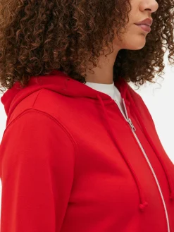 Sweats À Capuche Et Sweat-Shirts|Primark Sweat à Capuche Zippé Essential Rouge