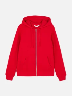 Sweats À Capuche Et Sweat-Shirts|Primark Sweat à Capuche Zippé Essential Rouge