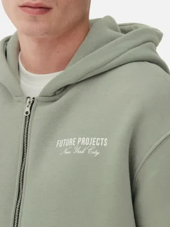 Sweats À Capuche Et Sweat-Shirts|Primark Sweat Zippé à Capuche Future Projects Vert clair