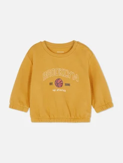 Pulls Et Gilets|Primark Sweat-shirt à Col Ras-du-cou Jaune foncé