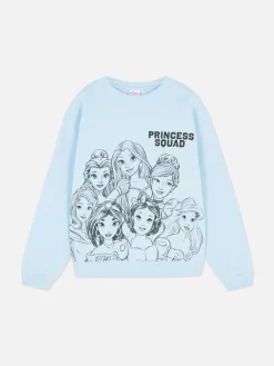 Sweats À Capuche Et Sweat-Shirts|Primark Sweat-shirt à Col Ras-du-cou Disney Princesses Bleu clair