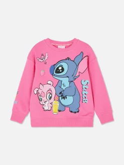 Sweats À Capuche Et Sweat-Shirts|Primark Sweat-shirt à Col Ras-du-cou Disney Lilo & Stitch Slushy Rose