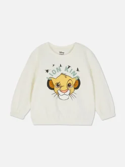 Pulls Et Gilets|Primark Sweat-shirt à Col Ras-du-cou Disney Le Roi Lion Simba Écru