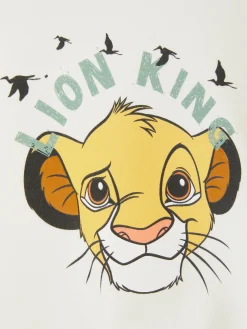 Pulls Et Gilets|Primark Sweat-shirt à Col Ras-du-cou Disney Le Roi Lion Simba Écru