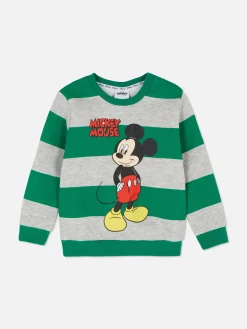 Sweats À Capuche Et Sweat-Shirts|Primark Sweat-shirt à Col Ras-du-cou Et Rayures Disney Mickey Mouse Vert