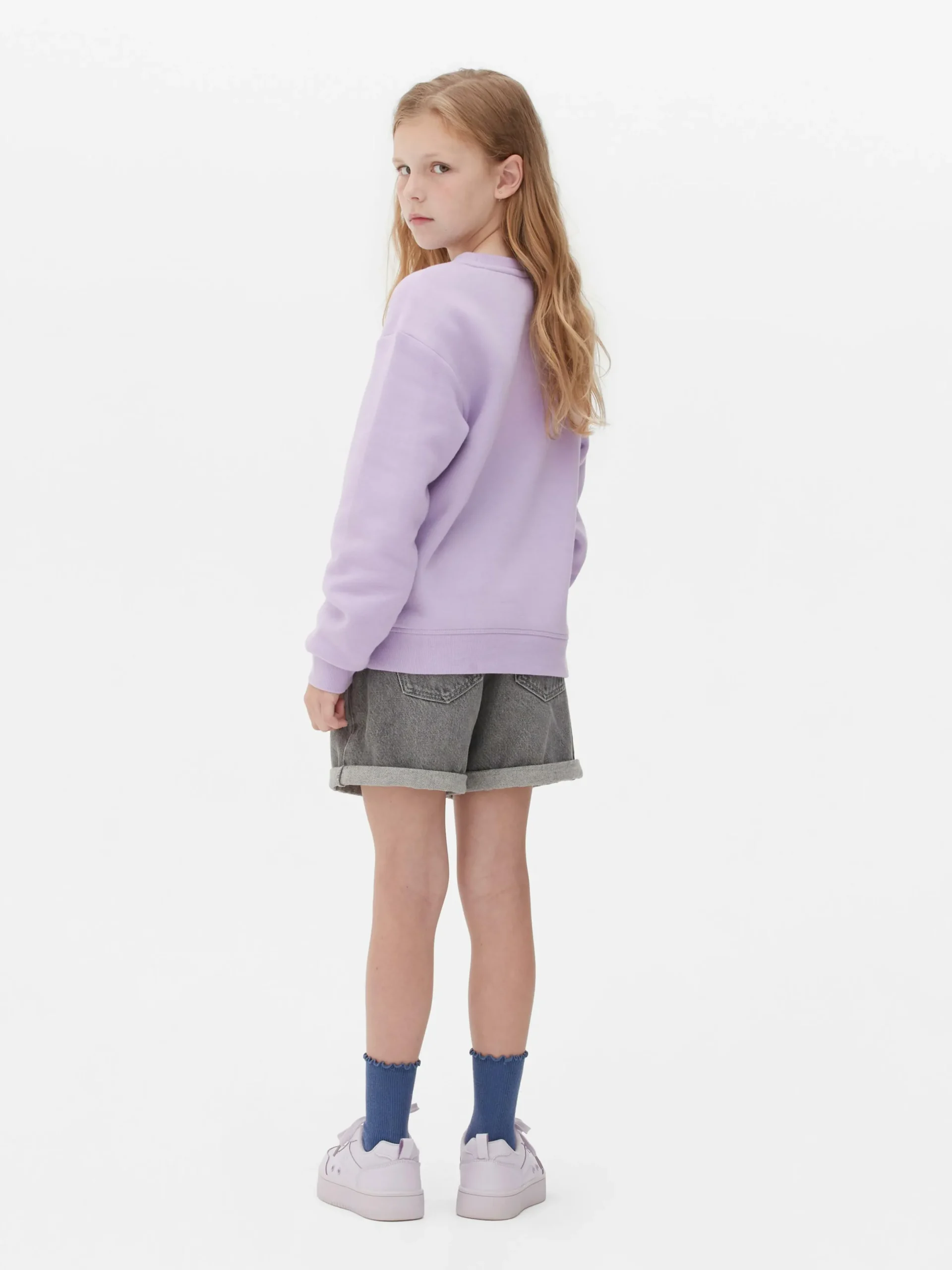 Sweats À Capuche Et Sweat-Shirts|Primark Sweat-shirt à Col Ras-du-cou Disney Stitch & Angel Violet