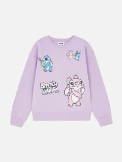 Sweats À Capuche Et Sweat-Shirts|Primark Sweat-shirt à Col Ras-du-cou Disney Stitch & Angel Violet