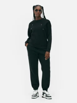 Sweats À Capuche Et Sweat-Shirts|Primark Sweat-shirt à Col Ras-du-cou Classique Noir