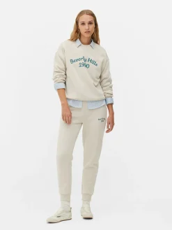 Sweats À Capuche Et Sweat-Shirts|Primark Sweat-shirt à Col Ras-du-cou Avec Message Crème