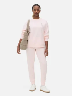 Sweats À Capuche Et Sweat-Shirts|Primark Sweat-shirt à Col Ras-du-cou Avec Message Rose