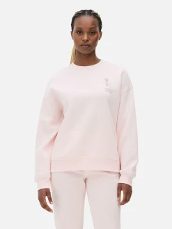 Sweats À Capuche Et Sweat-Shirts|Primark Sweat-shirt à Col Ras-du-cou Avec Message Rose