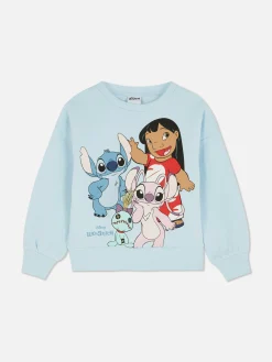 Sweats À Capuche Et Sweat-Shirts|Primark Sweat-shirt à Col Ras-du-cou Disney Lilo & Stitch Bleu clair