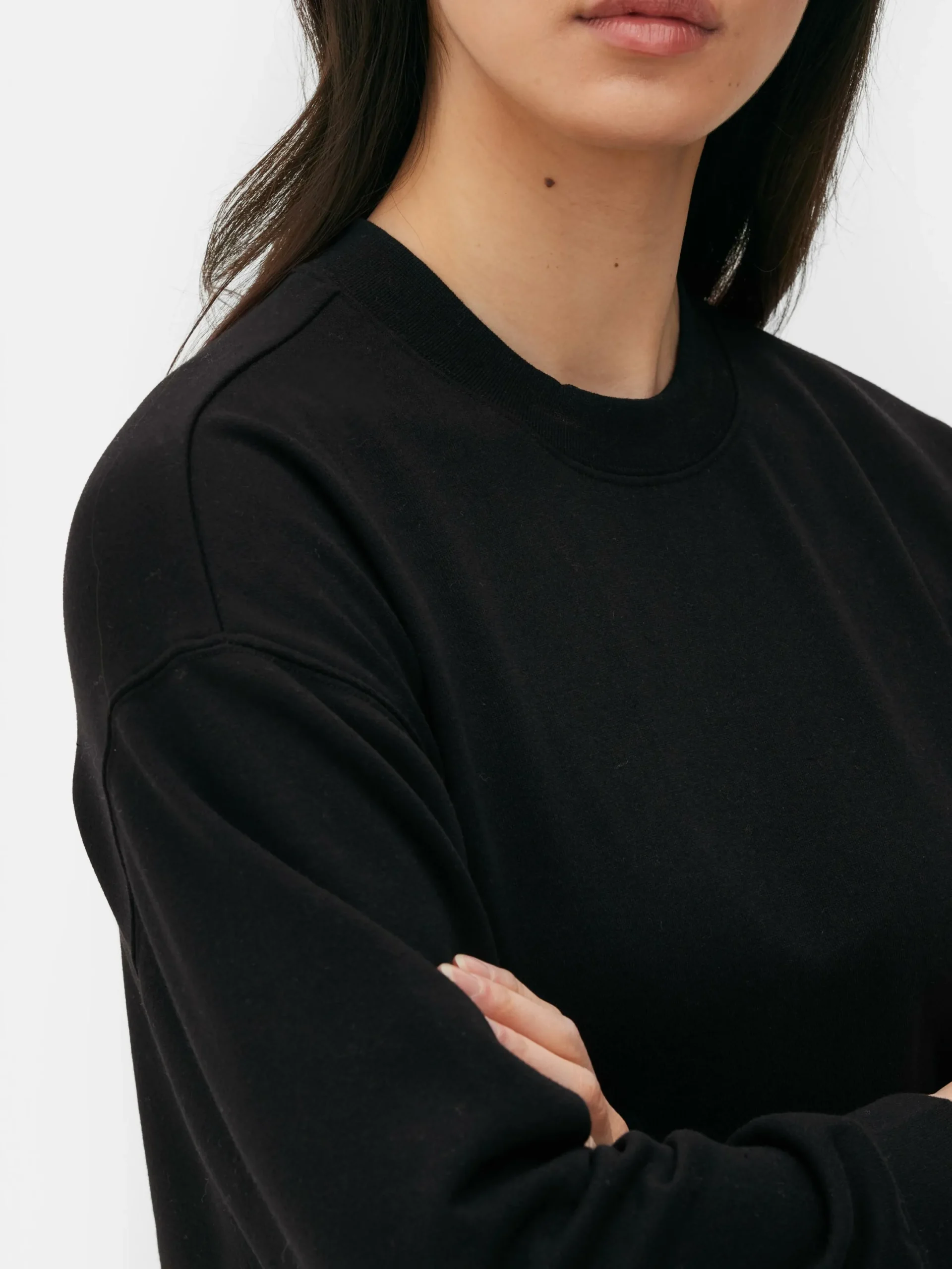 Sweats À Capuche Et Sweat-Shirts|Primark Sweat-shirt à Col Rond Noir