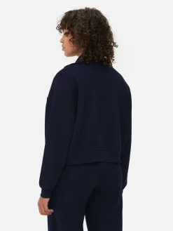 Sweats À Capuche Et Sweat-Shirts|Primark Sweat-shirt à Col Zippé à Coordonner Yale Bleu marine