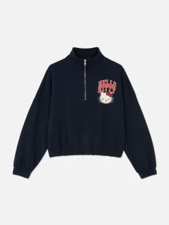 Sweats À Capuche Et Sweat-Shirts|Primark Sweat-shirt à Col Zippé Hello Kitty Bleu marine