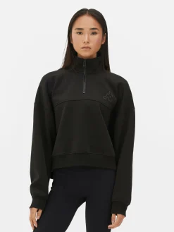 Vêtements De Sport|Primark Sweat-shirt à Col Zippé Kappa X Noir