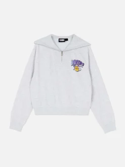 Sweats À Capuche Et Sweat-Shirts|Primark Sweat-shirt à Col Zippé NBA Los Angeles Lakers à Coordonner Gris